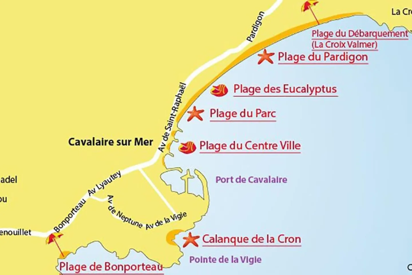 Joli Appartement Tout Equipe, Plage Et Centre 200M Cavalaire-sur-Mer Frankrig